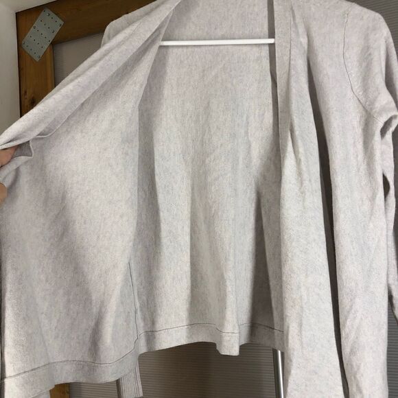 CLUB MONACO Wool Alpaca Blend Grey Waterfall Cardigan Sz S - Picture 5 of 7